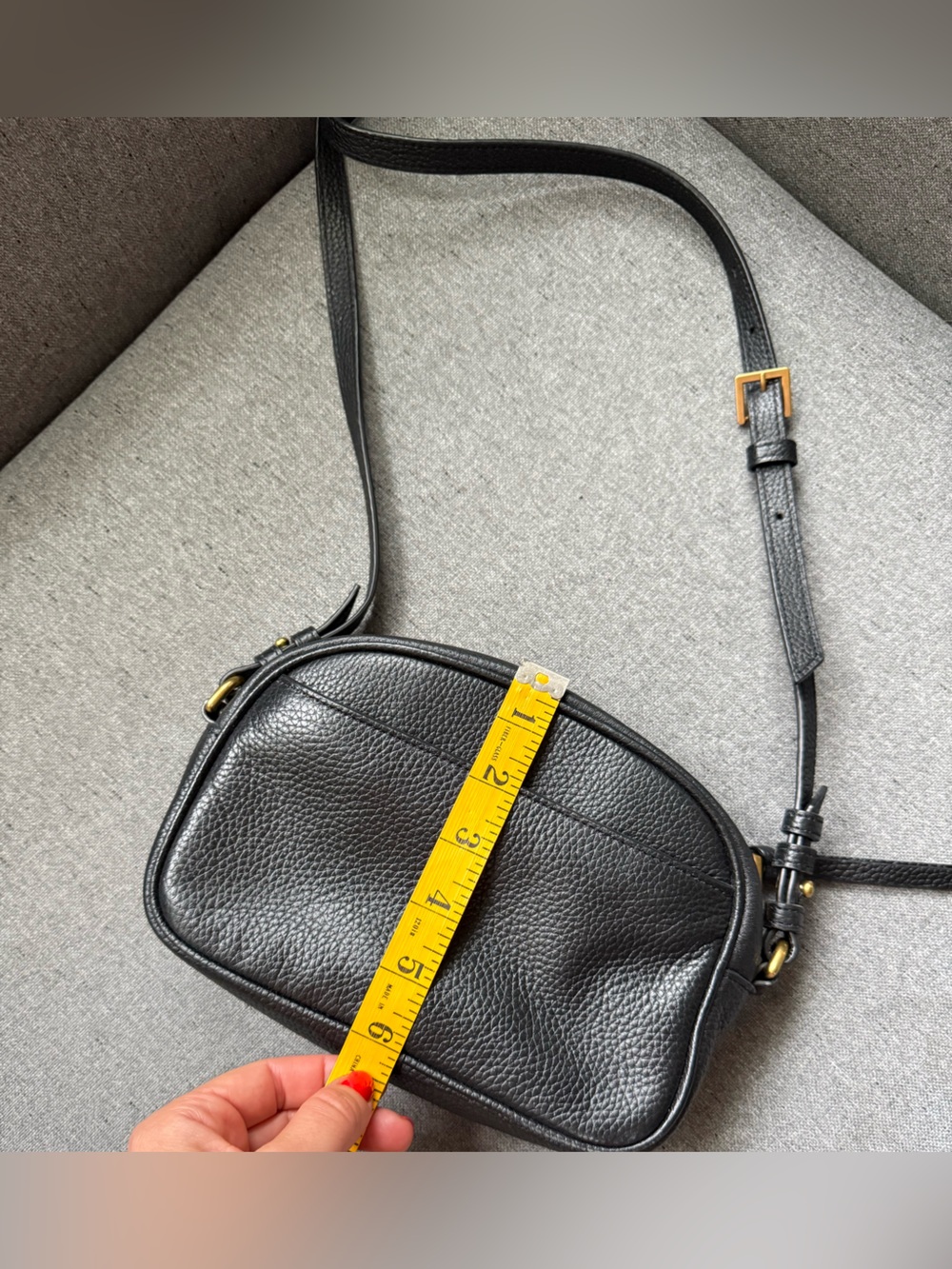 J.Crew  Leather Devon Camera Bag with Detachable Strap NWT - Picture 7 of 9